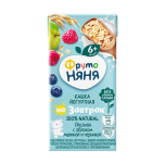 Молочная кашка Фрутоняня овсяная Яблоко, малина, черника, 0,2л
