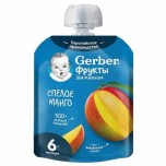 Gerber пюре спелое манго 90гр