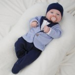 Комплект "Юный Джентльмен" 50-56, голубой