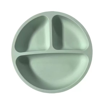 Тарелка силиконовая трех секционная