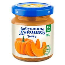 Пюре Бабушкино Лукошко тыква (стекло), 100 г