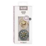 Набор пустышек латексных BIBS colour vanilla/pine 6+ 2шт