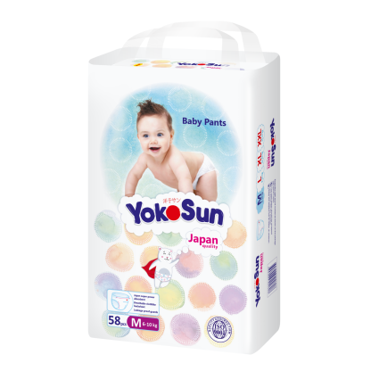 Трусики  Yokosun  (6-10 кг) М 58 шт