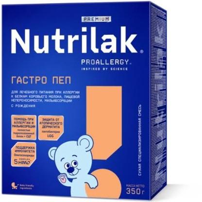 Смесь Nutrilak Гастро пеп 0+ 350гр