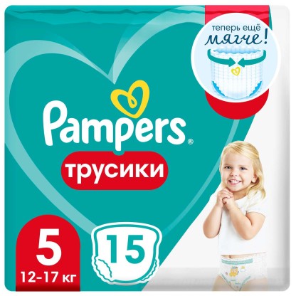 Трусики Pampers Pants Junior (12-17 кг), 15 шт