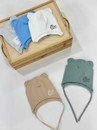 Шапка Bilal Kids трикотажная на завязке с ушками