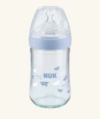 Бутылочка NUK стекло силик соска М 3+