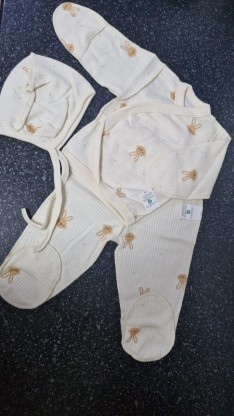 Набор 3в1 слоненок чепчик ползунки распашонка