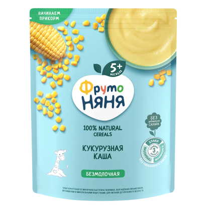 Каша Фрутоняня безмолочная Кукурузная , 180гр