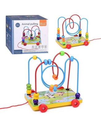 Деревянная бусинка каталка