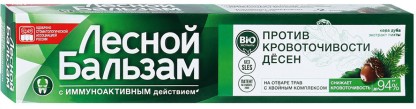 ПАСТА ЗУБНАЯ ЛЕСНОЙ БАЛЬЗАМ ПРИ КРОВОТОЧ 50МЛ КОР зуб.паста коры дуба 50мл