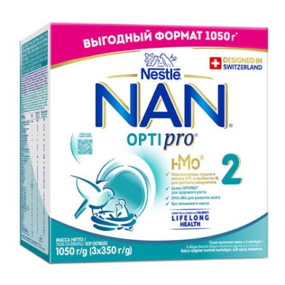 Смесь Nan OPTI PRO 2 , 1050гр