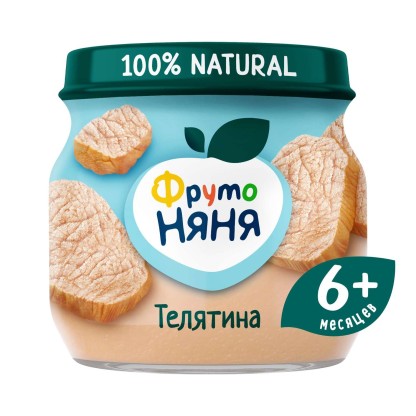 Пюре Фрутоняня 80г телятина с 6 мес