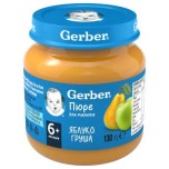 Пюре Gerber яблоко и груша, 130 г