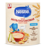 Каша NESTLE  Мультизлаковая  груша персик(с 6 мес), 200 г