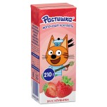 Молочный коктейль Растишка клубника, 210 г