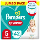 Tрусики Pampers Pants Junior 5 (12-17 кг), 42 шт 42