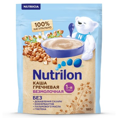 Каша Nutrilon Гречневая  Безмолочная  180гр.