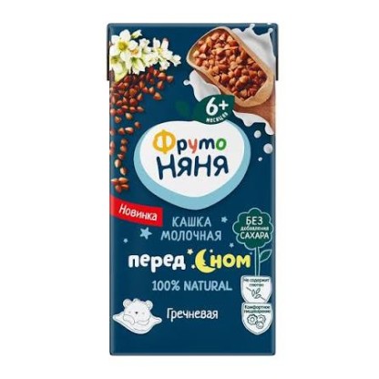 Кашка молочная  ФрутоНяня Гречневая, 200 мл