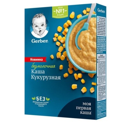 Каша Gerber безмол Кукуруза 180 гр