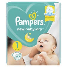 Подгузники Pampers NB (2- 5 кг),  27шт