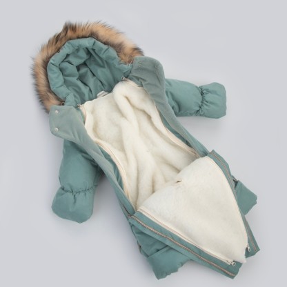 Комбинезон Лапландия Вельвет2 опушка открытые ножки