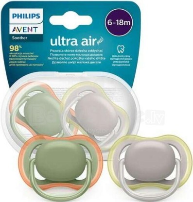 Соска Avent 6-18м Ultra air 2 шт