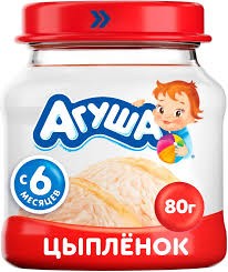Пюре Агуша Мясо Цыпленка (стекло),80 г