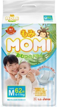 Подгузники momi  M(6-11кг) 62шт