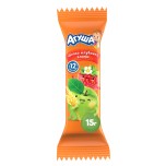 Фруктовый батончик Агуша яблоко, клубника, злаки,15 г