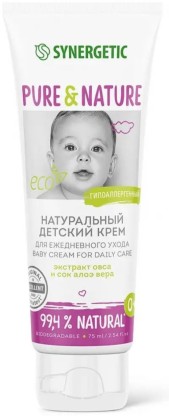 Synergetic детский крем для ежедневного ухода 75ml
