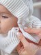 Шапка-капор детская до года весна-осень 7520пш белая