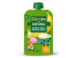 Пюре фруктовое Gipopo для детей яблоко-банан-черника-творог, 90 г
