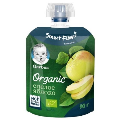 Пюре Гербер 90гр Спелое яблоко