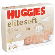 Подгузники HUGGIES ELITE SOFT 2, 4-6кг 82шт
