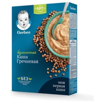 Каша Gerber Безмолочная Гречневая, 180г