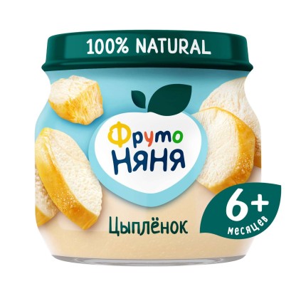 Пюре Фрутоняня 80г цыпленок с 6 мес,