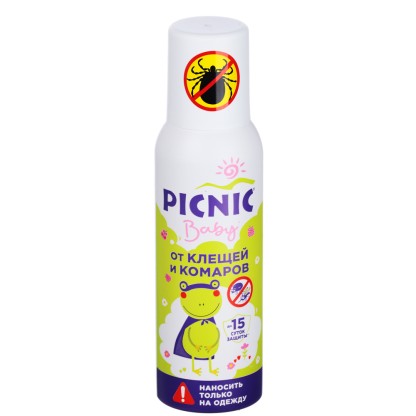 Средство picnic Baby акарицидно-репелентное от клещей и комаров 125мл