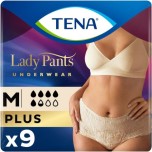 Трусики TENA Lady Pants М бежевые, 9 шт