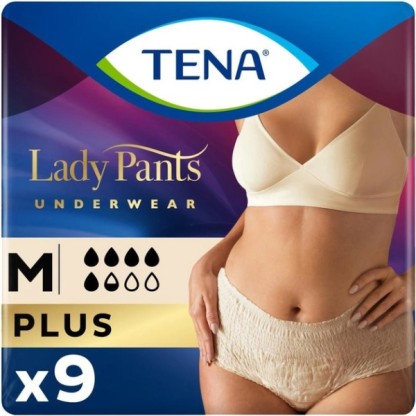 Трусики TENA Lady Pants М бежевые, 9 шт