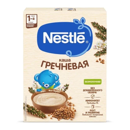 Каша Nestle гречневая безмолочная низкоаллергенная 200г к/к