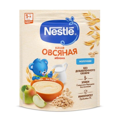 Каша Nestle овсяная Яблоко, молочная, 200 г