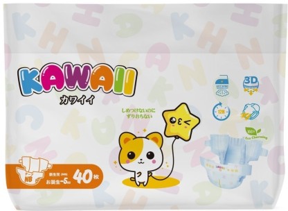 Подгузники Kawaii NB 40шт