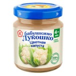 Пюре Бабушкино Лукошко Цветная капуста (стекло), 100 г