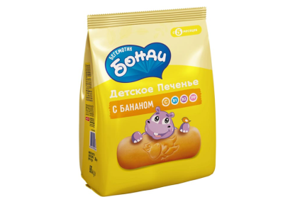 Бонди детское печенье с бананом 180г