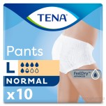 Трусики TENA Pants  L белая , 10 шт
