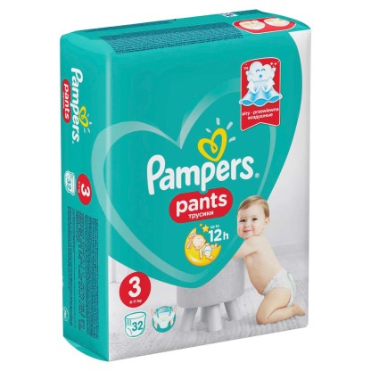 Трусики Pampers 3, 32 шт