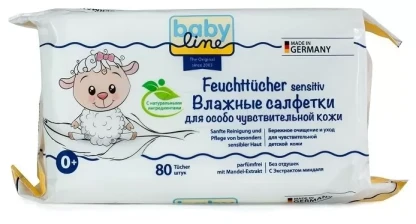 Влажные салфетки Baby line 80 штук