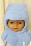 Шапка для детей голубой 36-38