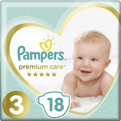 Подгузники 3 Pampers Premium Care Midi (6-10 кг), 18шт